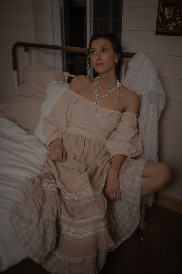 Скрап-юбка "Кремовая".